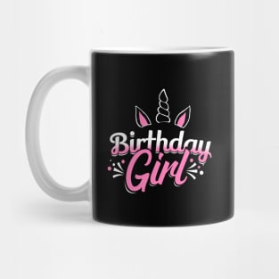 'Unicorn Birthday Girl' Cute Birthday Unicorn Gift Mug